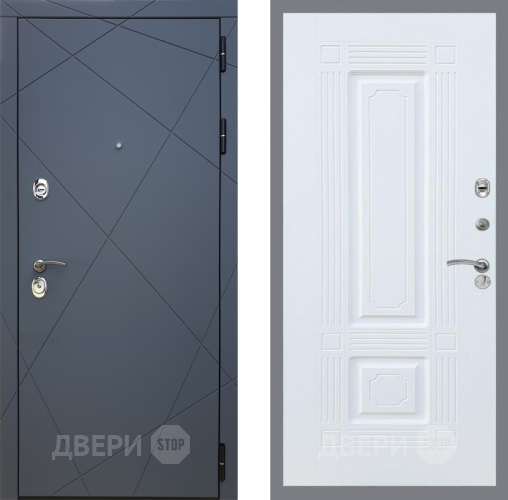 Входная металлическая Дверь Рекс (REX) 13 Силк Титан FL-2 Силк Сноу в Наро-Фоминске