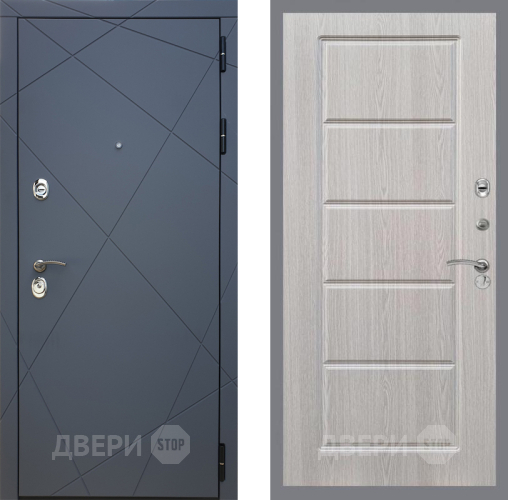 Входная металлическая Дверь Рекс (REX) 13 Силк Титан FL-39 Беленый дуб в Наро-Фоминске