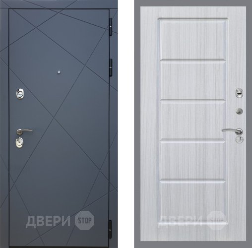 Входная металлическая Дверь Рекс (REX) 13 Силк Титан FL-39 Сандал белый в Наро-Фоминске