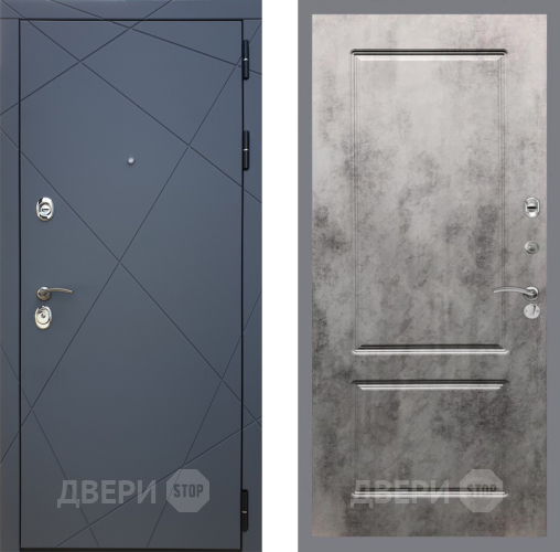 Входная металлическая Дверь Рекс (REX) 13 Силк Титан FL-117 Бетон темный в Наро-Фоминске