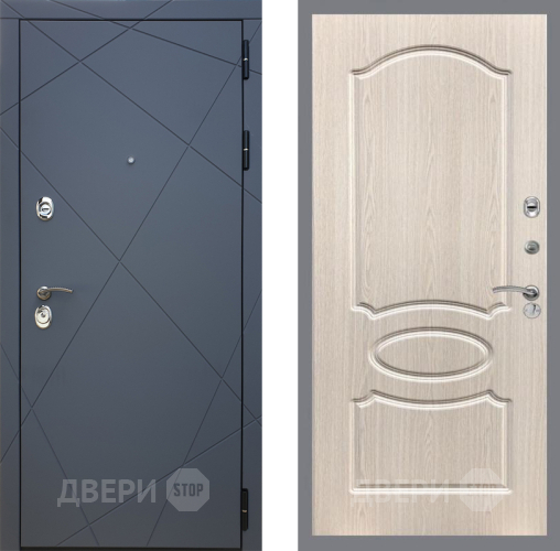 Дверь Рекс (REX) 13 Силк Титан FL-128 Беленый дуб в Наро-Фоминске