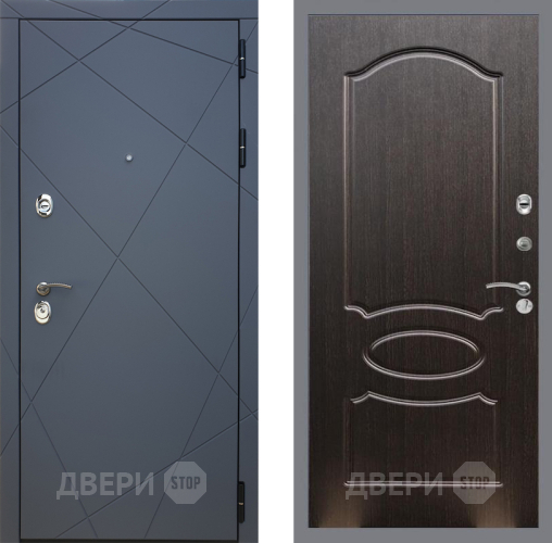 Входная металлическая Дверь Рекс (REX) 13 Силк Титан FL-128 Венге светлый в Наро-Фоминске