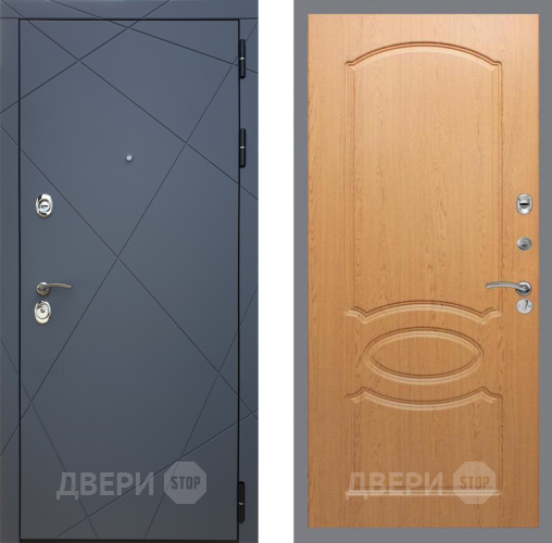 Входная металлическая Дверь Рекс (REX) 13 Силк Титан FL-128 Дуб в Наро-Фоминске