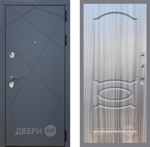 Входная металлическая Дверь Рекс (REX) 13 Силк Титан FL-128 Сандал грей в Наро-Фоминске