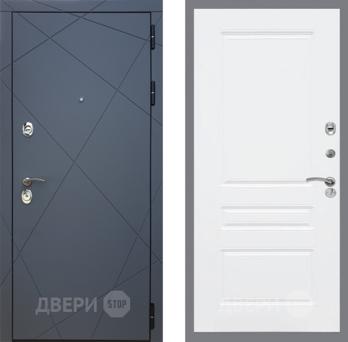 Входная металлическая Дверь Рекс (REX) 13 Силк Титан FL-243 Силк Сноу в Наро-Фоминске