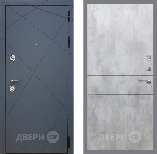 Входная металлическая Дверь Рекс (REX) 13 Силк Титан FL-290 Бетон светлый в Наро-Фоминске