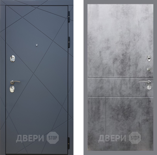 Входная металлическая Дверь Рекс (REX) 13 Силк Титан FL-290 Бетон темный в Наро-Фоминске