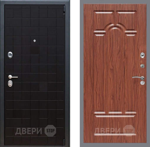 Входная металлическая Дверь Рекс (REX) 12 FL-58 орех тисненый в Наро-Фоминске