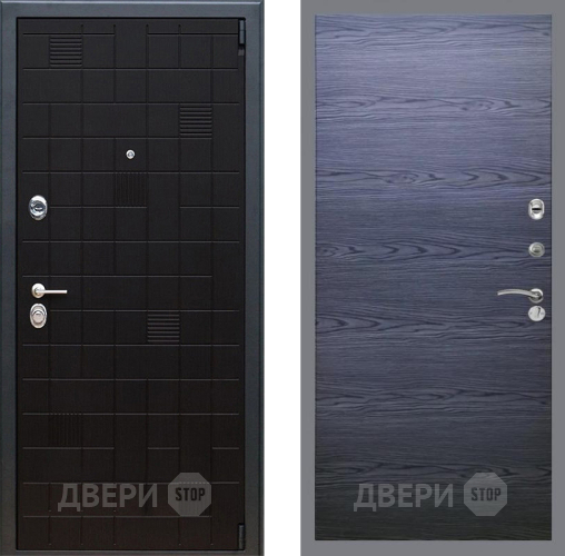 Входная металлическая Дверь Рекс (REX) 12 GL Дуб тангенальный черный в Наро-Фоминске