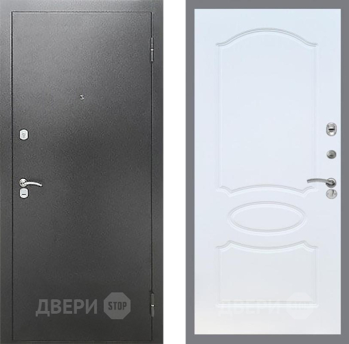 Входная металлическая Дверь Рекс (REX) Сити FL-128 Белый ясень в Наро-Фоминске