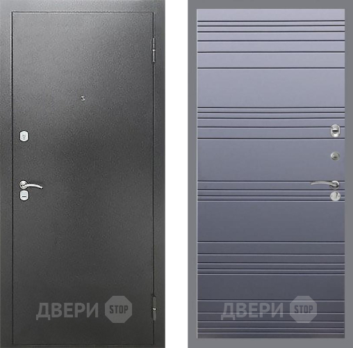 Входная металлическая Дверь Рекс (REX) Сити Line Силк титан в Наро-Фоминске