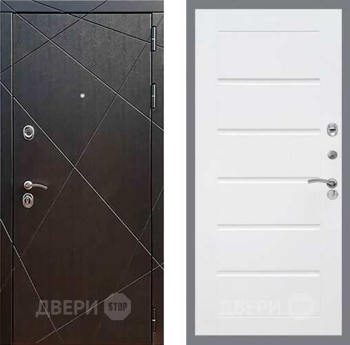 Входная металлическая Дверь Рекс (REX) 13 Венге Сити Белый ясень в Наро-Фоминске