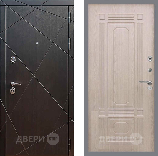 Входная металлическая Дверь Рекс (REX) 13 Венге FL-2 Беленый дуб в Наро-Фоминске