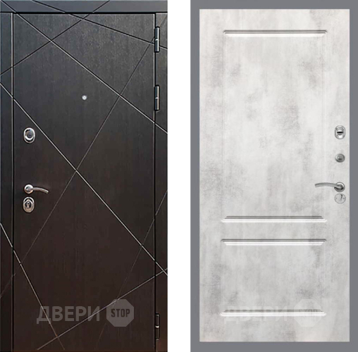 Входная металлическая Дверь Рекс (REX) 13 Венге FL-117 Бетон светлый в Наро-Фоминске