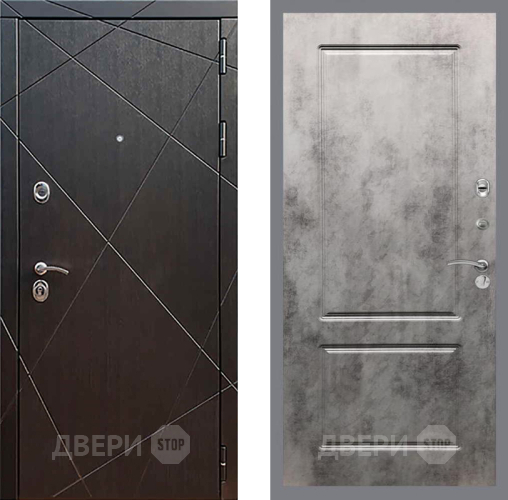 Входная металлическая Дверь Рекс (REX) 13 Венге FL-117 Бетон темный в Наро-Фоминске
