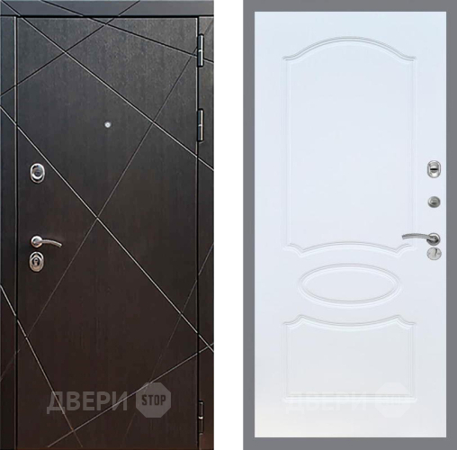 Дверь Рекс (REX) 13 Венге FL-128 Белый ясень в Наро-Фоминске