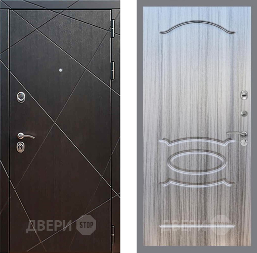 Входная металлическая Дверь Рекс (REX) 13 Венге FL-128 Сандал грей в Наро-Фоминске