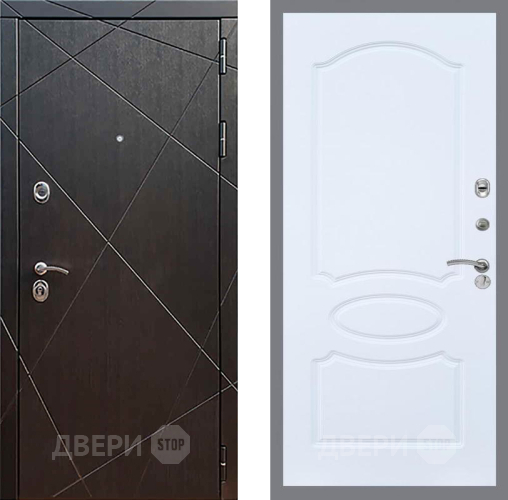 Входная металлическая Дверь Рекс (REX) 13 Венге FL-128 Силк Сноу в Наро-Фоминске
