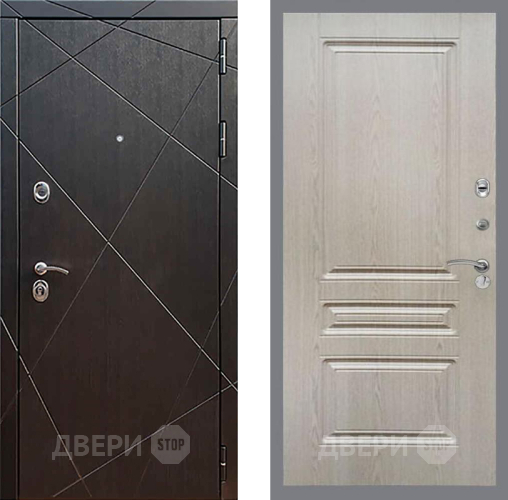 Входная металлическая Дверь Рекс (REX) 13 Венге FL-243 Беленый дуб в Наро-Фоминске