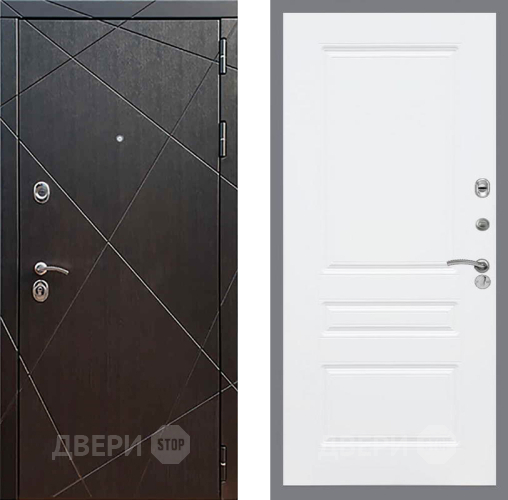 Входная металлическая Дверь Рекс (REX) 13 Венге FL-243 Силк Сноу в Наро-Фоминске