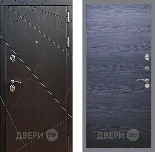 Входная металлическая Дверь Рекс (REX) 13 Венге GL Дуб тангенальный черный в Наро-Фоминске