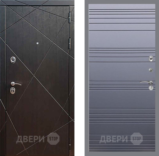 Входная металлическая Дверь Рекс (REX) 13 Венге Line Силк титан в Наро-Фоминске