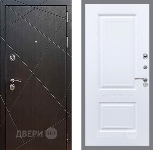 Входная металлическая Дверь Рекс (REX) 13 Венге Смальта Силк Сноу в Наро-Фоминске