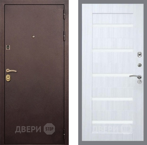 Дверь Рекс (REX) Лайт 3К СБ-14 стекло белое Сандал белый в Наро-Фоминске