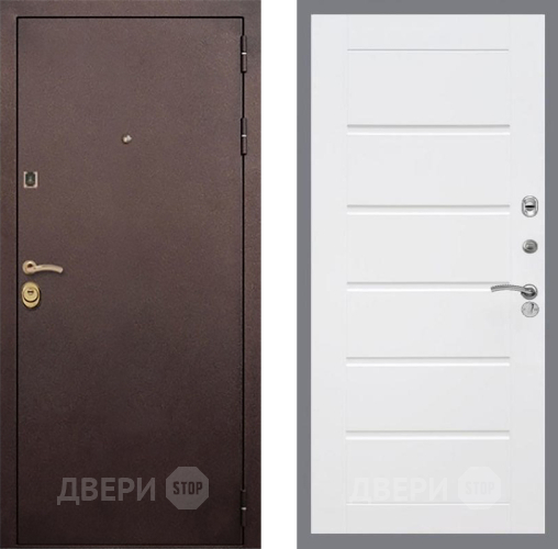 Входная металлическая Дверь Рекс (REX) Лайт 3К Сити Белый ясень в Наро-Фоминске