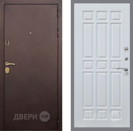 Входная металлическая Дверь Рекс (REX) Лайт 3К FL-33 Белый ясень в Наро-Фоминске