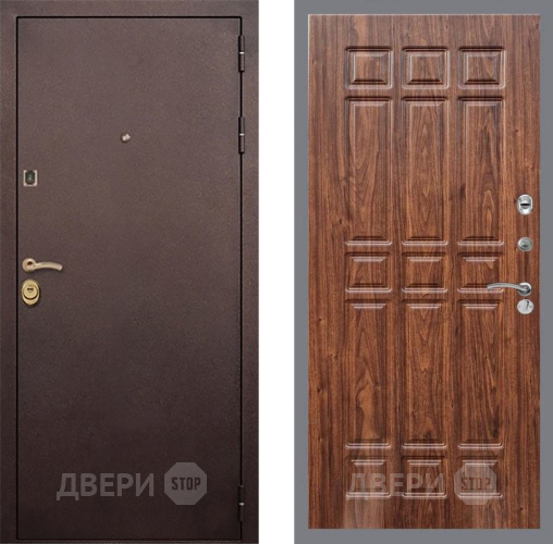 Входная металлическая Дверь Рекс (REX) Лайт 3К FL-33 орех тисненый в Наро-Фоминске
