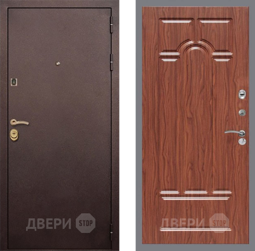 Входная металлическая Дверь Рекс (REX) Лайт 3К FL-58 орех тисненый в Наро-Фоминске