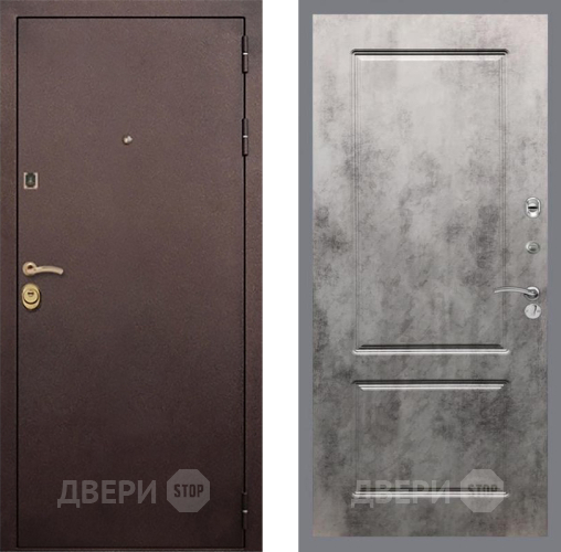 Входная металлическая Дверь Рекс (REX) Лайт 3К FL-117 Бетон темный в Наро-Фоминске