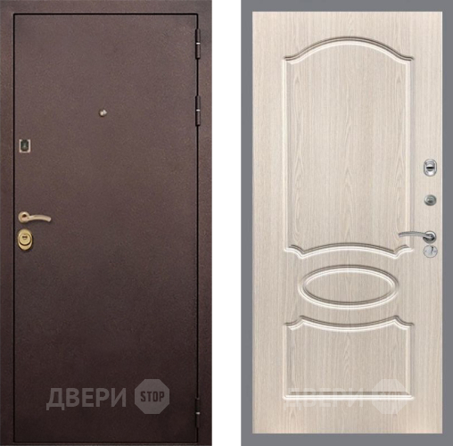 Входная металлическая Дверь Рекс (REX) Лайт 3К FL-128 Беленый дуб в Наро-Фоминске