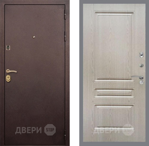 Входная металлическая Дверь Рекс (REX) Лайт 3К FL-243 Беленый дуб в Наро-Фоминске