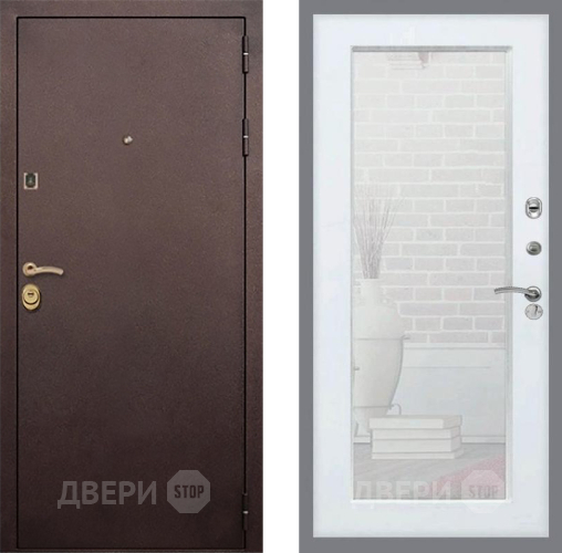 Дверь Рекс (REX) Лайт 3К Зеркало Пастораль Белый ясень в Наро-Фоминске