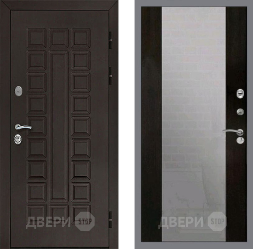 Входная металлическая Дверь Рекс (REX) Сенатор 3К СБ-16 Зеркало Венге в Наро-Фоминске