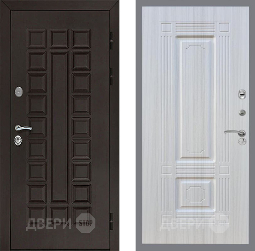 Входная металлическая Дверь Рекс (REX) Сенатор 3К FL-2 Сандал белый в Наро-Фоминске