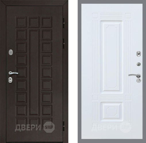 Входная металлическая Дверь Рекс (REX) Сенатор 3К FL-2 Силк Сноу в Наро-Фоминске