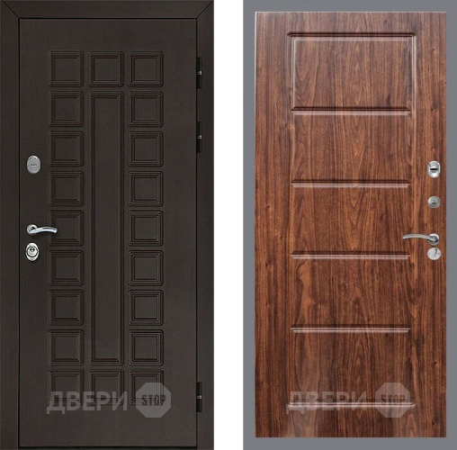 Входная металлическая Дверь Рекс (REX) Сенатор 3К FL-39 орех тисненый в Наро-Фоминске