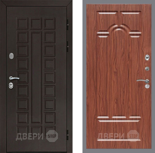 Дверь Рекс (REX) Сенатор 3К FL-58 орех тисненый в Наро-Фоминске