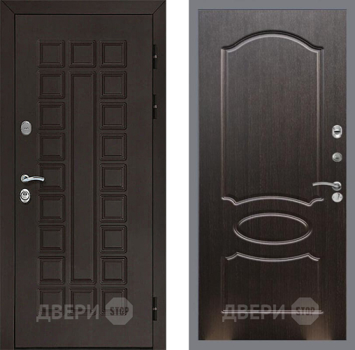 Входная металлическая Дверь Рекс (REX) Сенатор 3К FL-128 Венге светлый в Наро-Фоминске