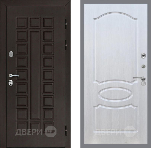 Входная металлическая Дверь Рекс (REX) Сенатор 3К FL-128 Лиственница беж в Наро-Фоминске