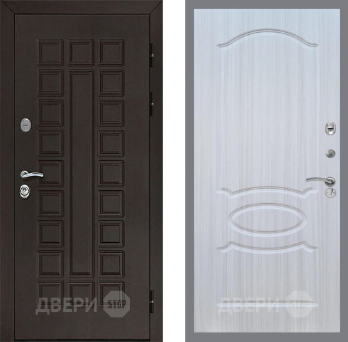 Входная металлическая Дверь Рекс (REX) Сенатор 3К FL-128 Сандал белый в Наро-Фоминске