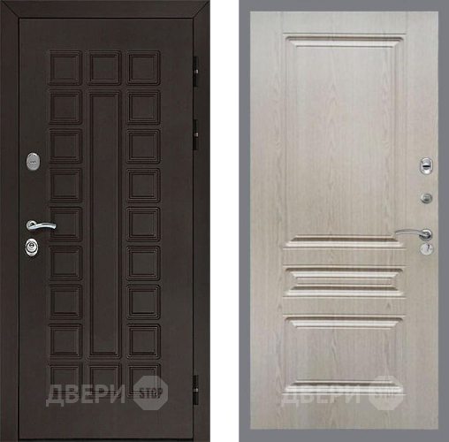 Входная металлическая Дверь Рекс (REX) Сенатор 3К FL-243 Беленый дуб в Наро-Фоминске
