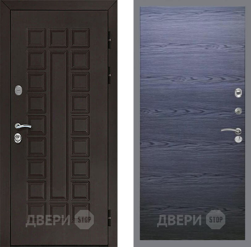 Входная металлическая Дверь Рекс (REX) Сенатор 3К GL Дуб тангенальный черный в Наро-Фоминске