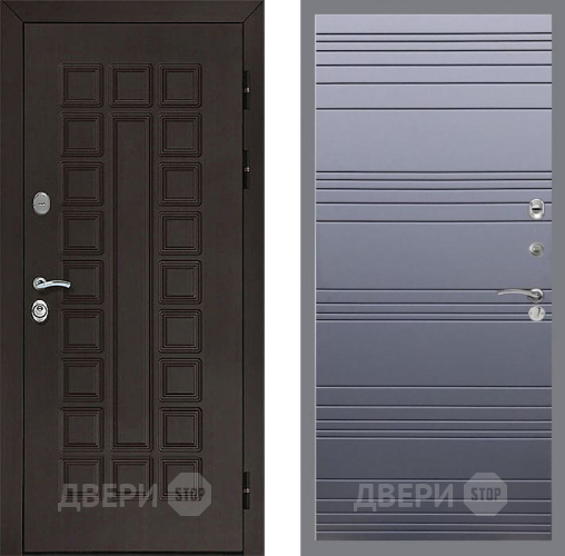 Входная металлическая Дверь Рекс (REX) Сенатор 3К Line Силк титан в Наро-Фоминске