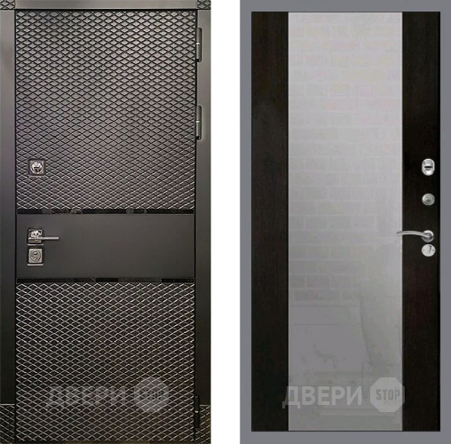 Дверь Рекс (REX) 15 Черный Кварц СБ-16 Зеркало Венге в Наро-Фоминске