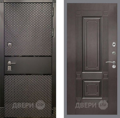 Входная металлическая Дверь Рекс (REX) 15 Черный Кварц FL-2 Венге в Наро-Фоминске