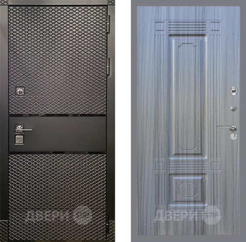 Входная металлическая Дверь Рекс (REX) 15 Черный Кварц FL-2 Сандал грей в Наро-Фоминске